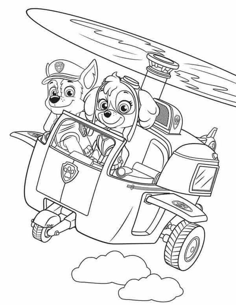 Hình vẽ chú chó Paw Patrol phong cách hoạt hình