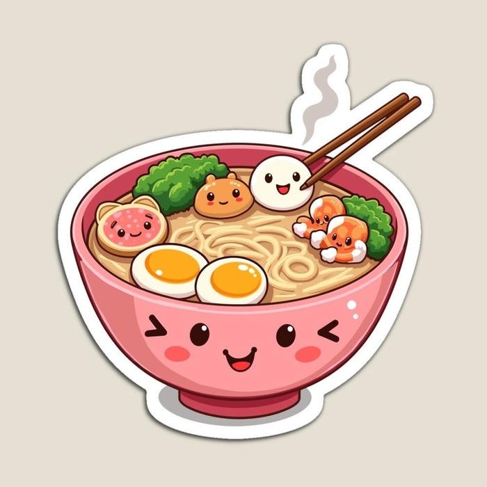 Hình vẽ sticker cute mini tạo điểm nhấn đáng yêu