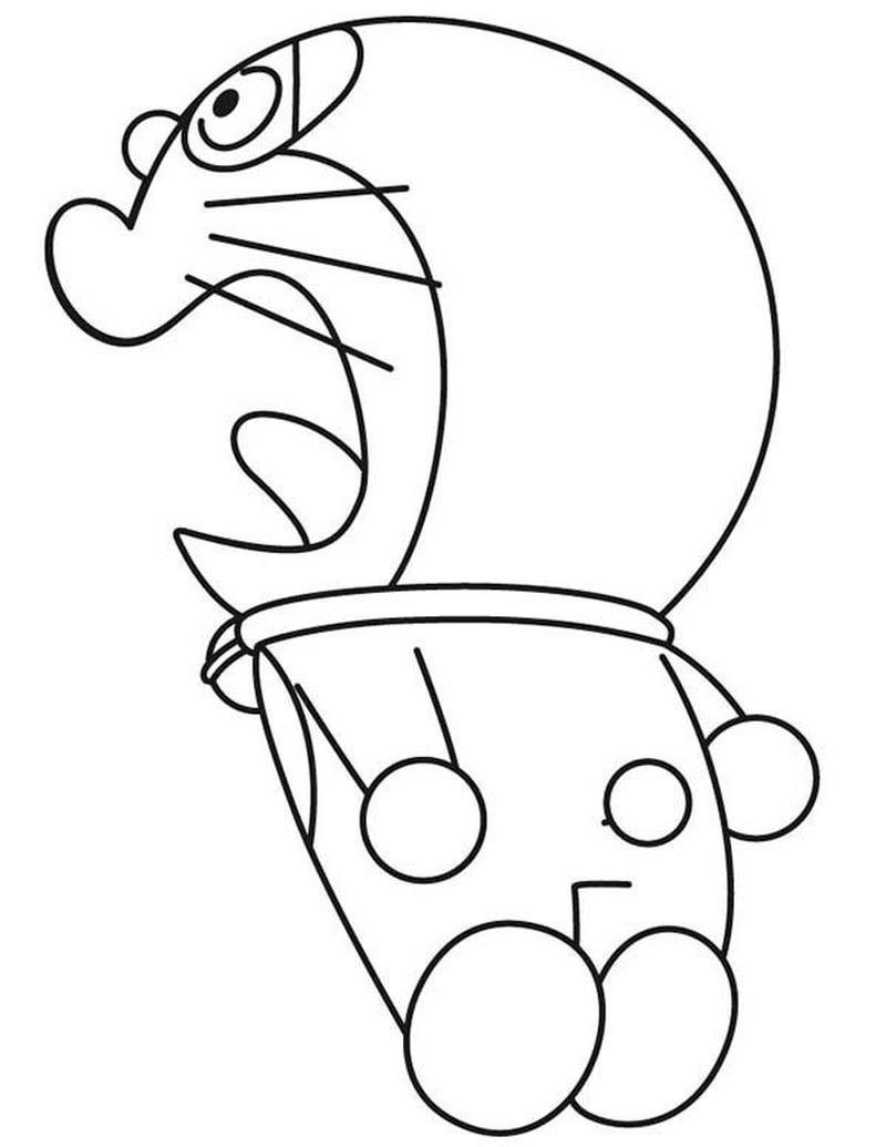 Mẫu in tranh tô màu Doraemon cho trẻ em