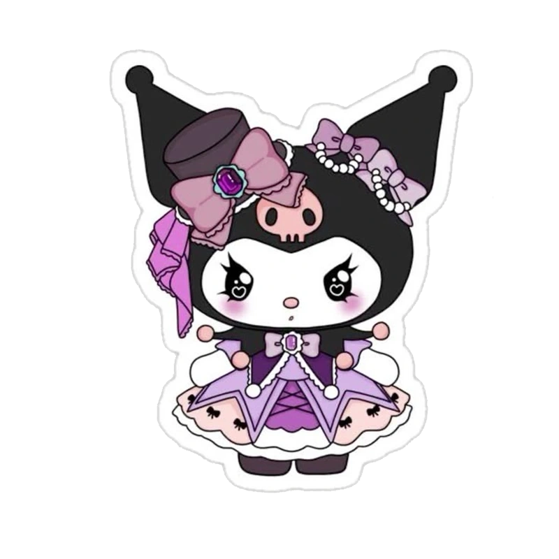 Nhãn dán kuromi cute phù hợp làm sticker cá nhân