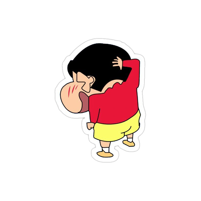 Nhãn dán shin meme với biểu cảm gây cười mạnh