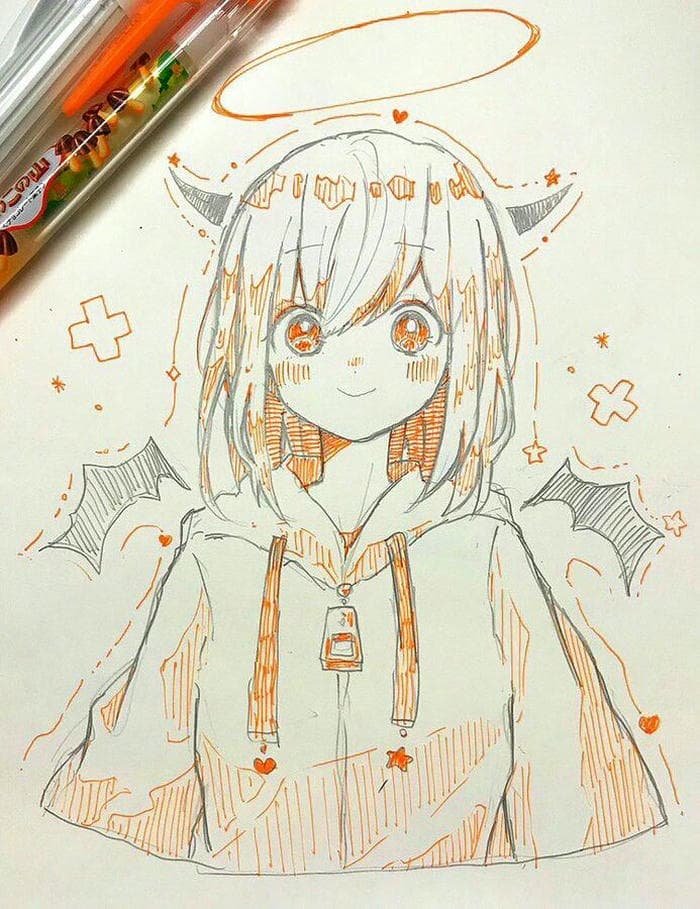 Phong cách vẽ tranh anime cute phổ biến