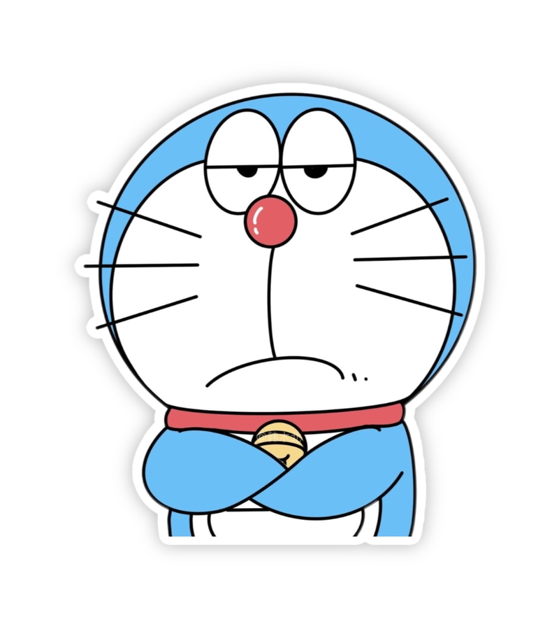 Sticker doraemon biểu cảm buồn vui đáng yêu
