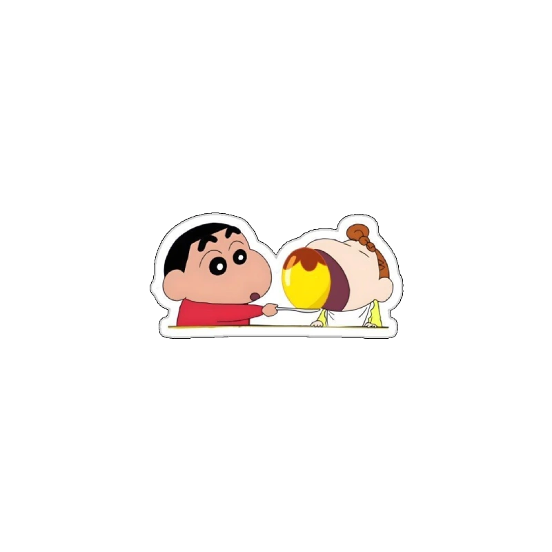 Sticker shin cậu bé bút chì messenger dùng chat cực tiện