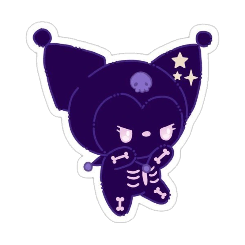 Tham khảo sticker kuromi cute để trang trí notebook