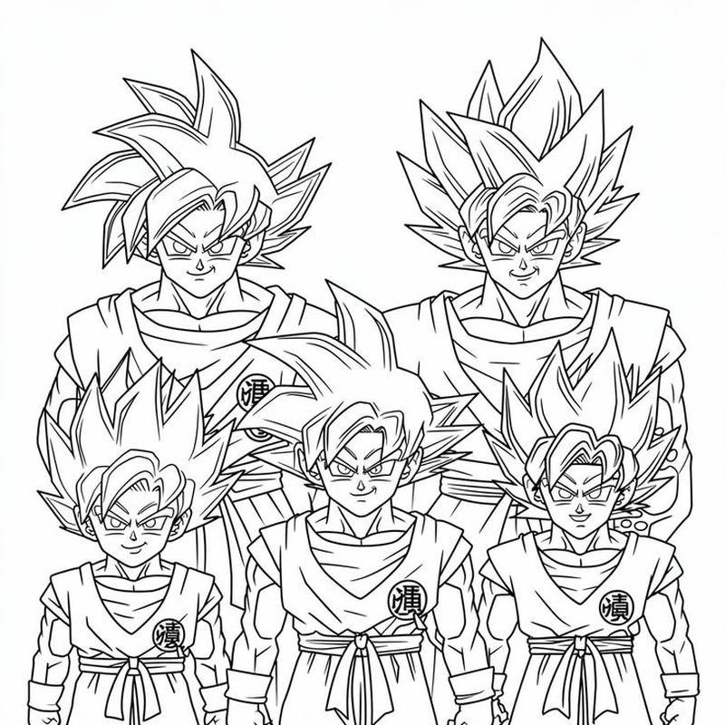 Thiết kế Songoku hoạt hình dùng làm hình nền