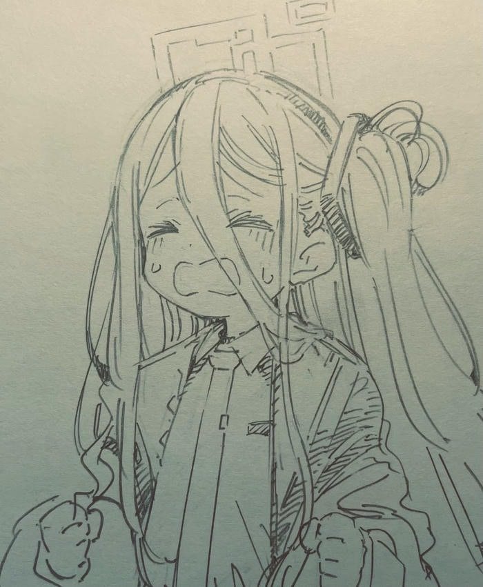 Tranh anime cute biểu cảm khóc đáng yêu