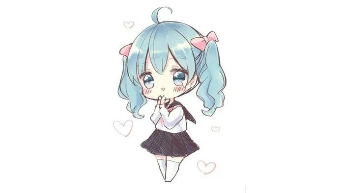 Tranh anime cute sắc màu dịu mắt