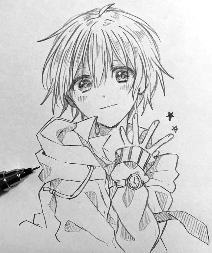 Vẽ hình anime cute mang sắc thái vui vẻ
