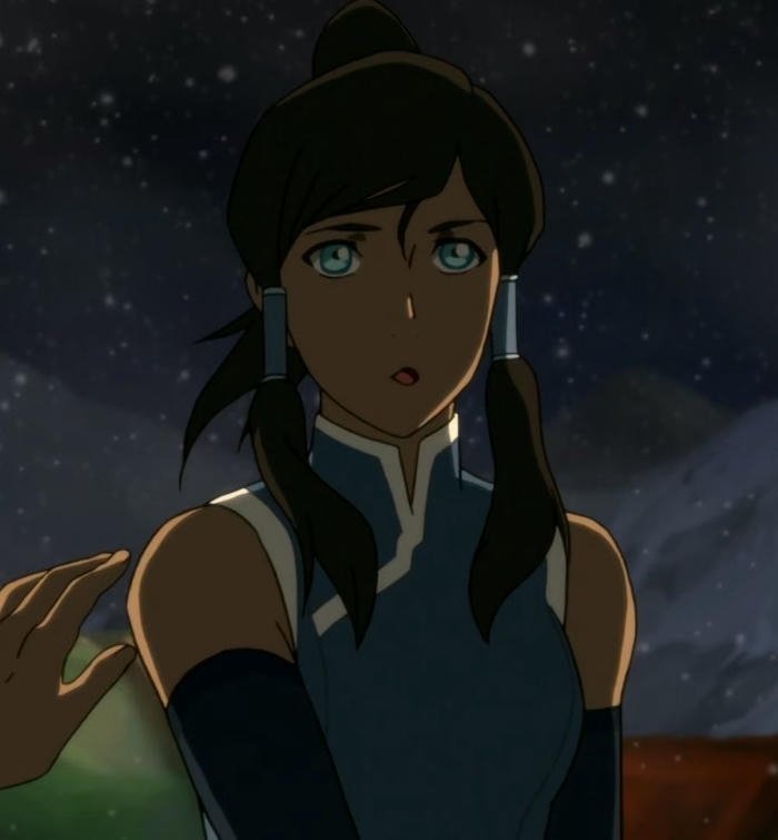 ảnh avatar Korra tóc bay trước gió lạnh