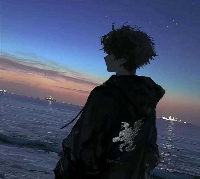 ảnh avatar anime cool bóng tối sau