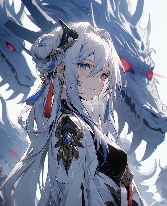 ảnh avatar anime cool dáng đứng thẳng