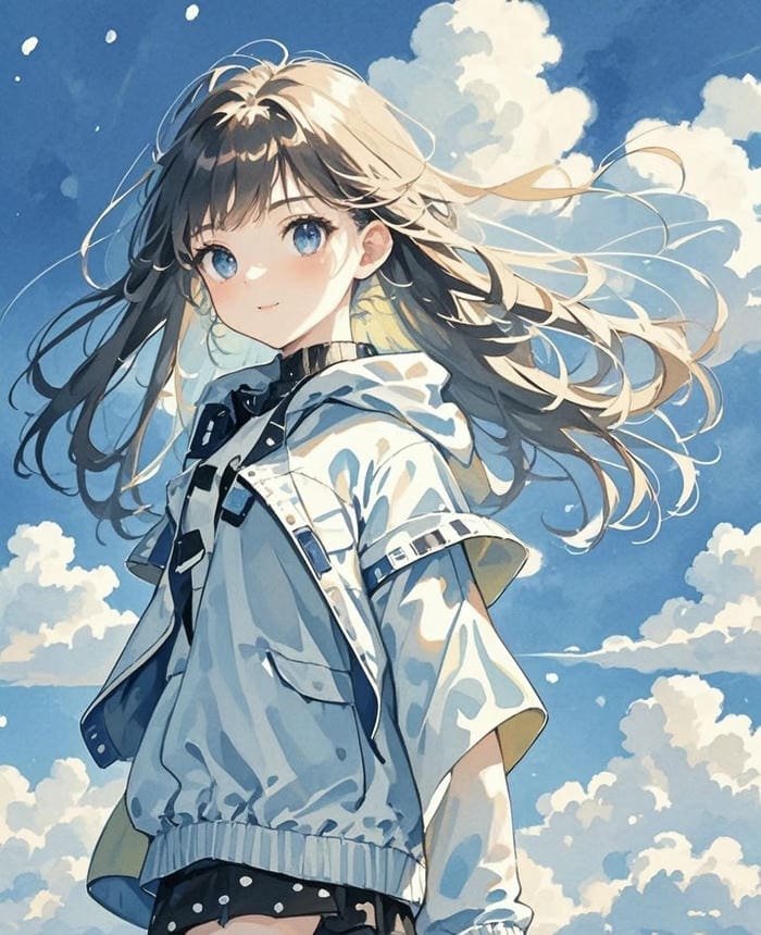 ảnh avatar anime cool đứng một mình