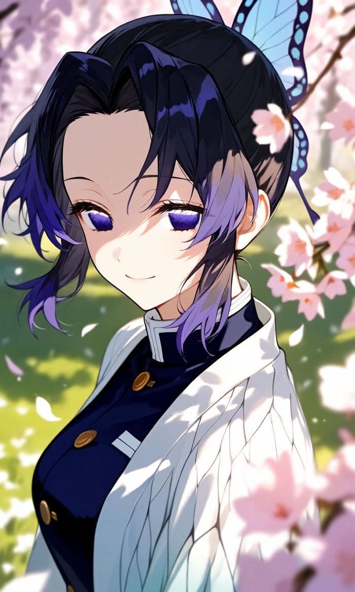 ảnh avatar shinobu mái tóc buộc gọn