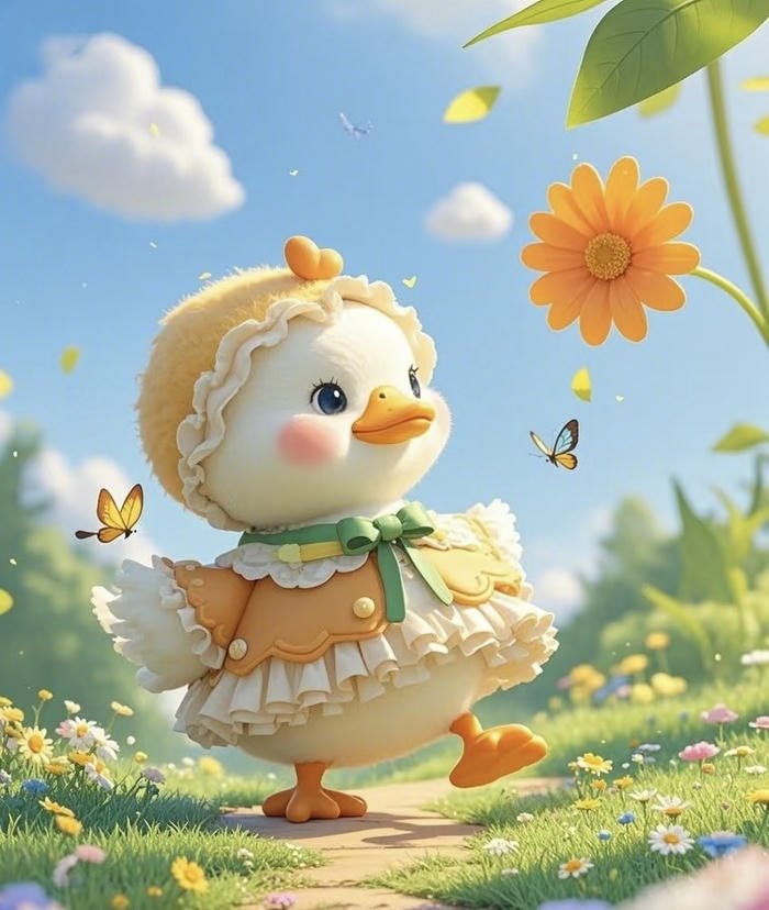 ảnh avatar vịt cute hoạt hình