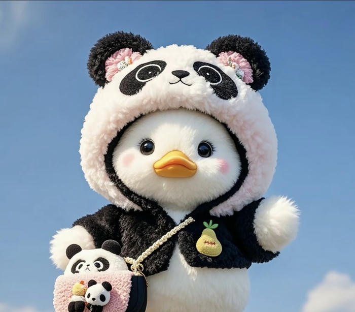 ảnh avatar vịt cute nền sáng