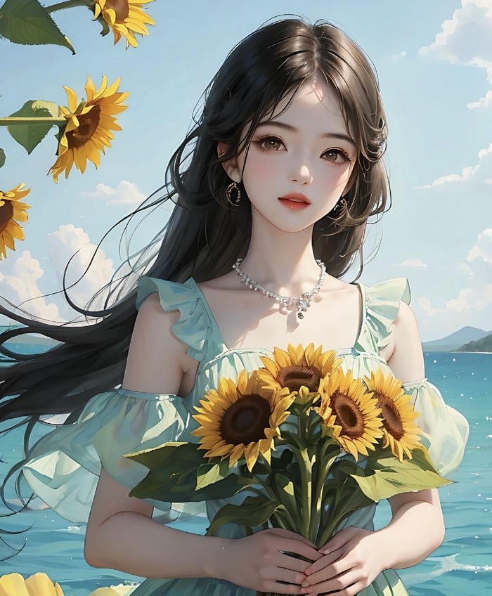 ảnh hoa hướng dương avatar đẹp tinh khôi