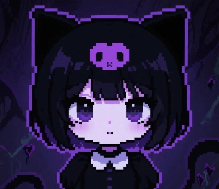 ảnh kuromi cute làm avatar