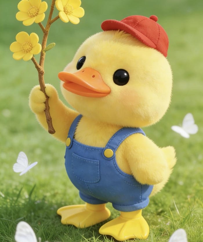 avatar vịt cute phong cách chibi