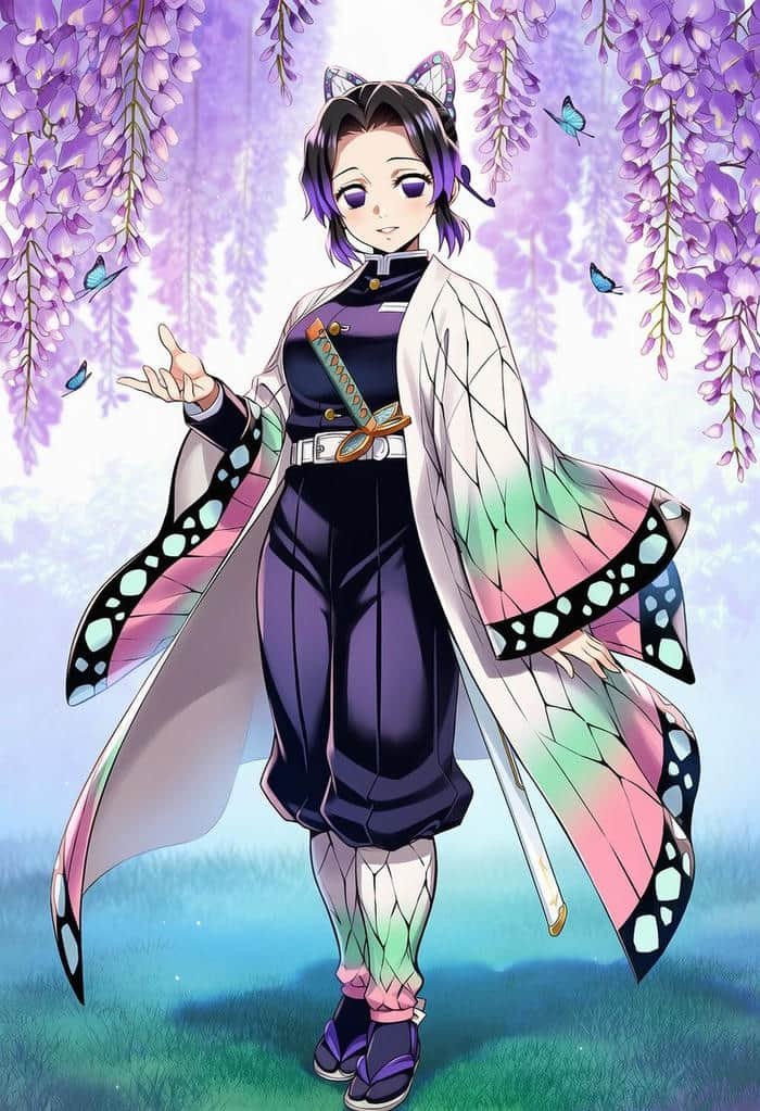 bức ảnh avatar shinobu thần sắc điềm nhiên