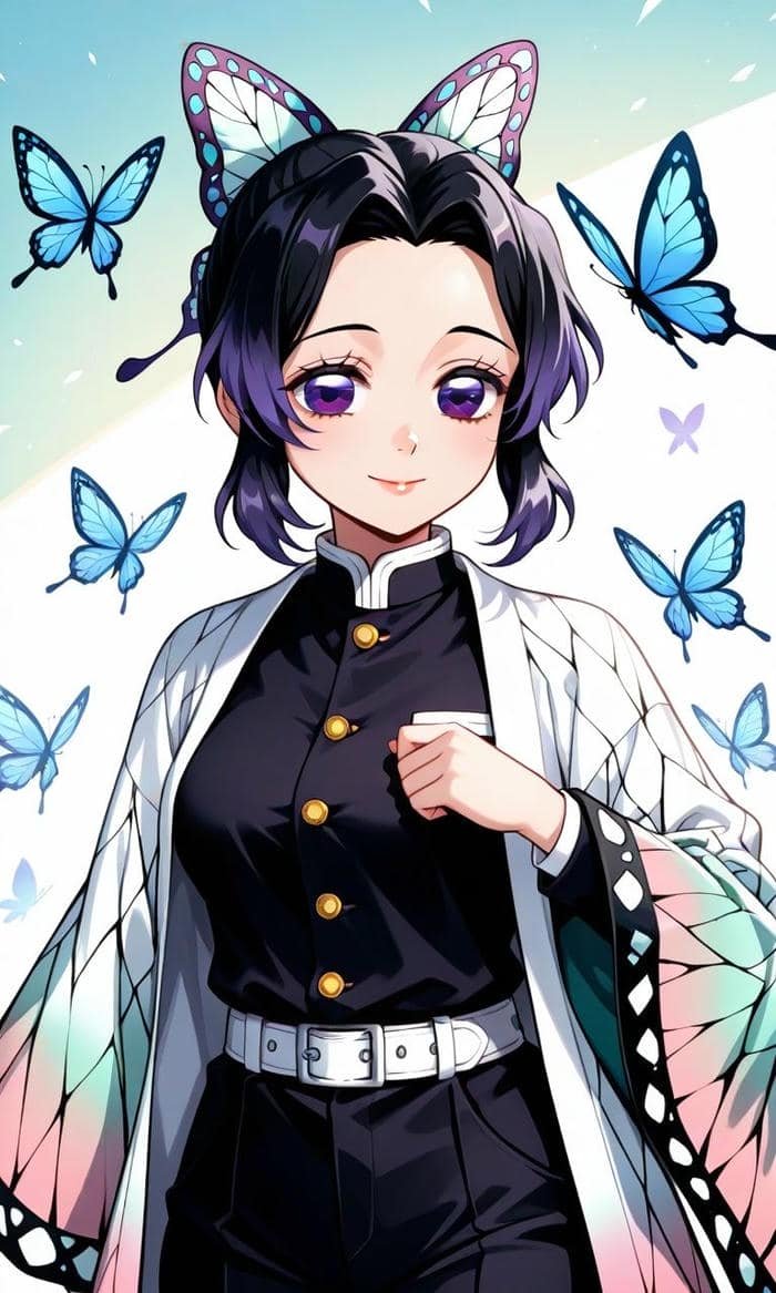 bức ảnh avatar shinobu vẻ ngoài tinh tế