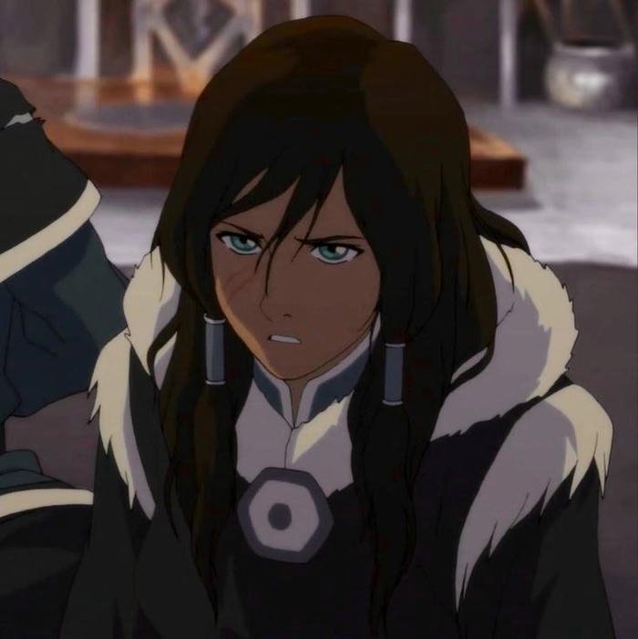 hình ảnh avatar Korra ánh nhìn cương nghị
