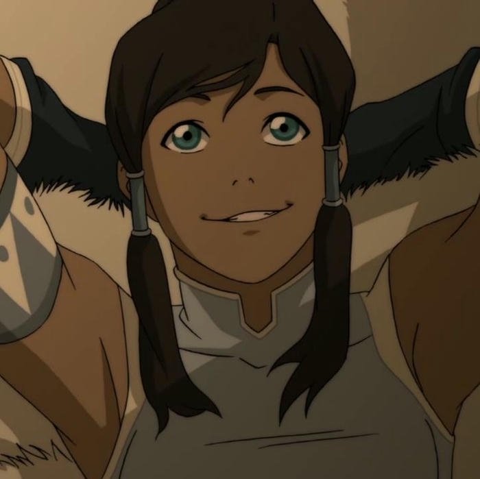 hình ảnh avatar Korra cổ áo lông mềm