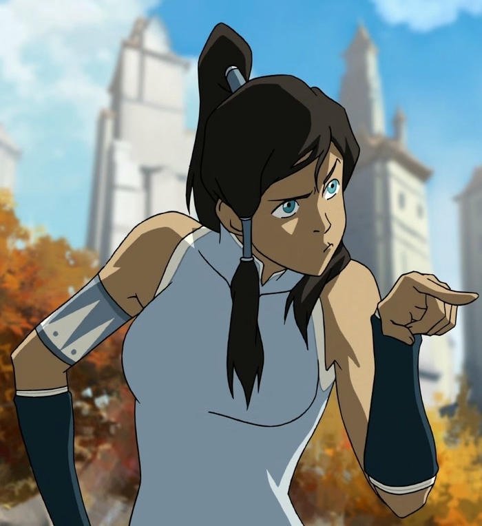 hình ảnh avatar Korra dây buộc trắng rõ