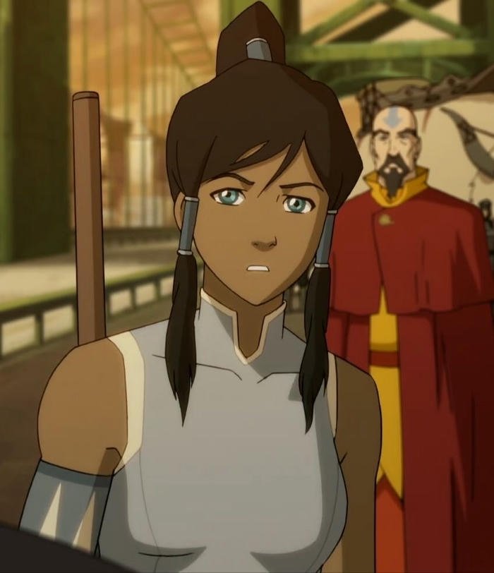 hình ảnh avatar Korra hàm răng nghiến chặt