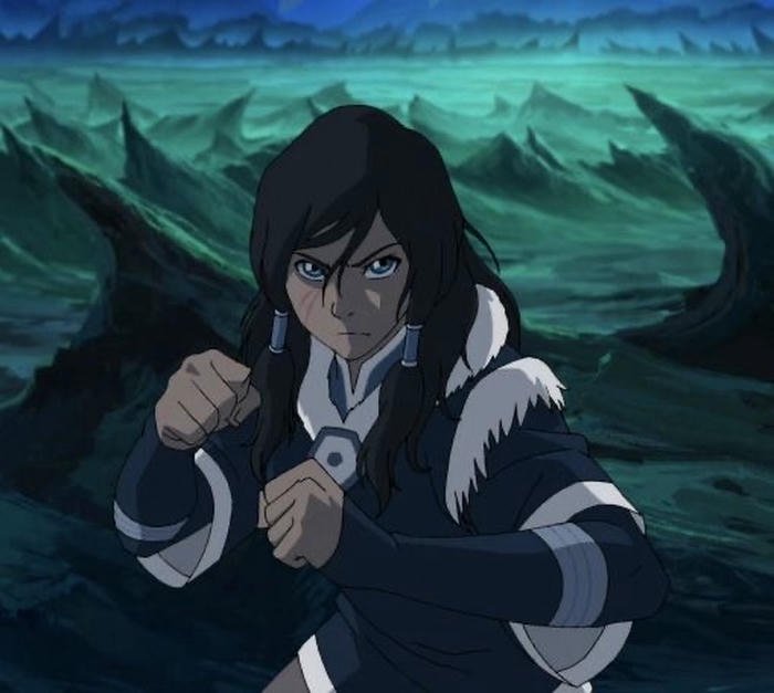 hình ảnh avatar Korra thân hình lực lưỡng