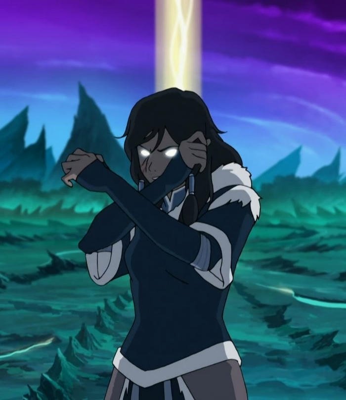 hình ảnh avatar Korra thắt lưng da nâu
