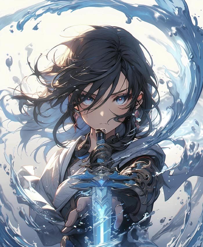 hình ảnh avatar anime cool ánh sáng viền