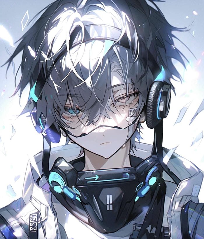 hình ảnh avatar anime cool đèn phố mờ