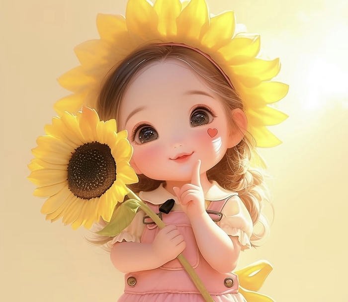 hình ảnh avatar hoa hướng dương cute