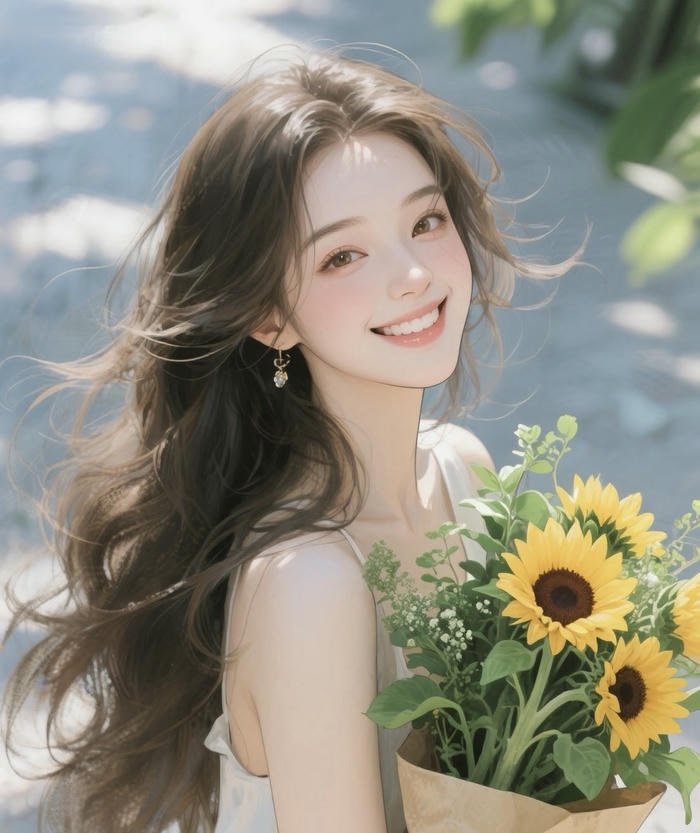 hình ảnh avatar hoa hướng dương xinh