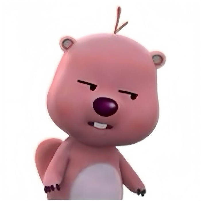 hình ảnh avatar loopy ánh mắt nghi ngờ