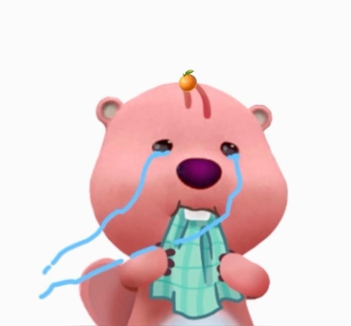 hình ảnh avatar loopy ngậm chiếc khăn lau