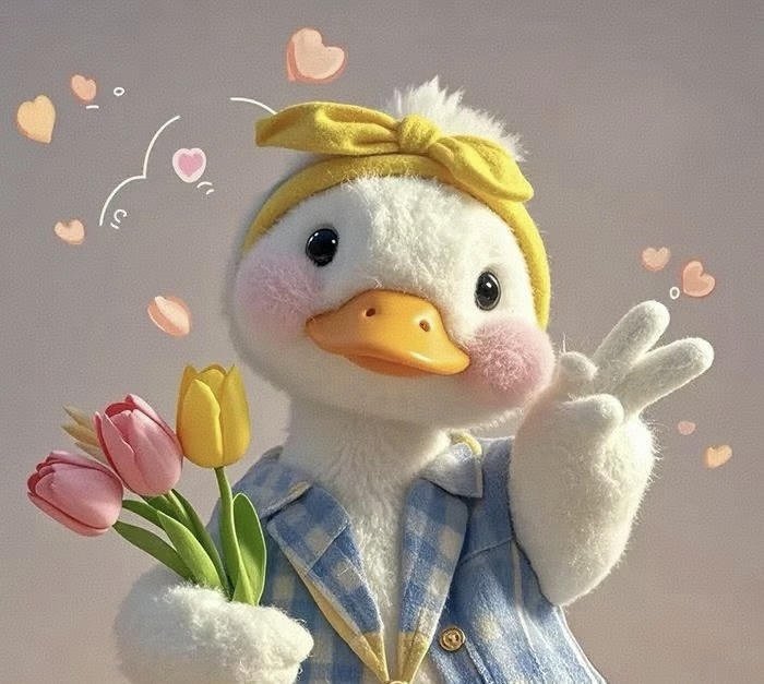 hình ảnh avatar vịt cute vui nhộn