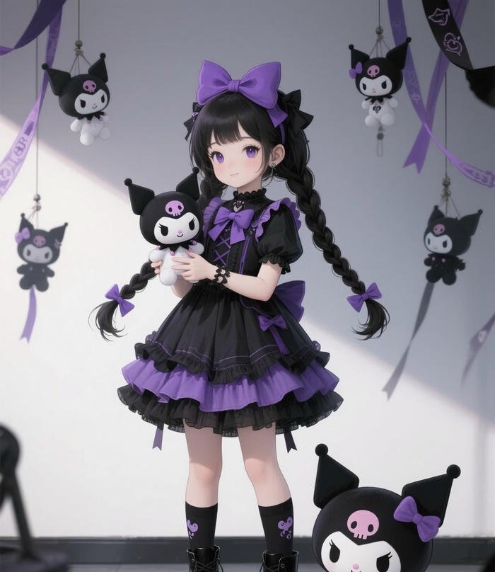 hình ảnh kuromi làm avatar cá tính
