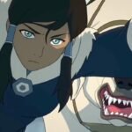 hình avatar Korra áo xanh lam viền trắng
