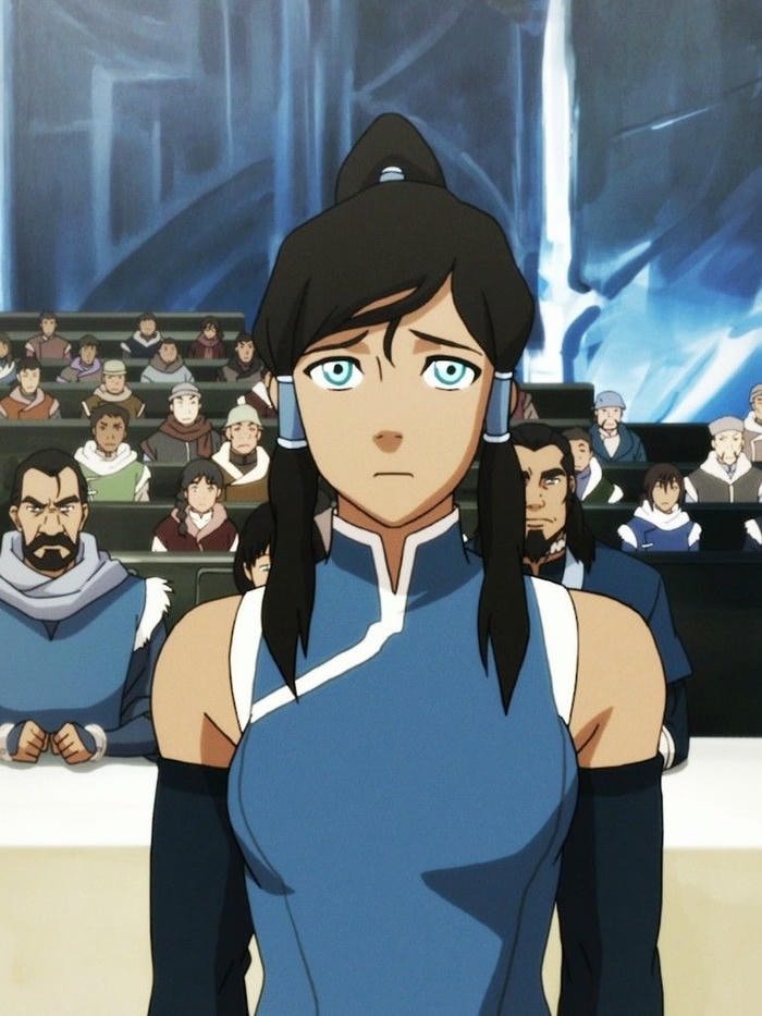 hình avatar Korra cổ cao thẳng mạnh mẽ