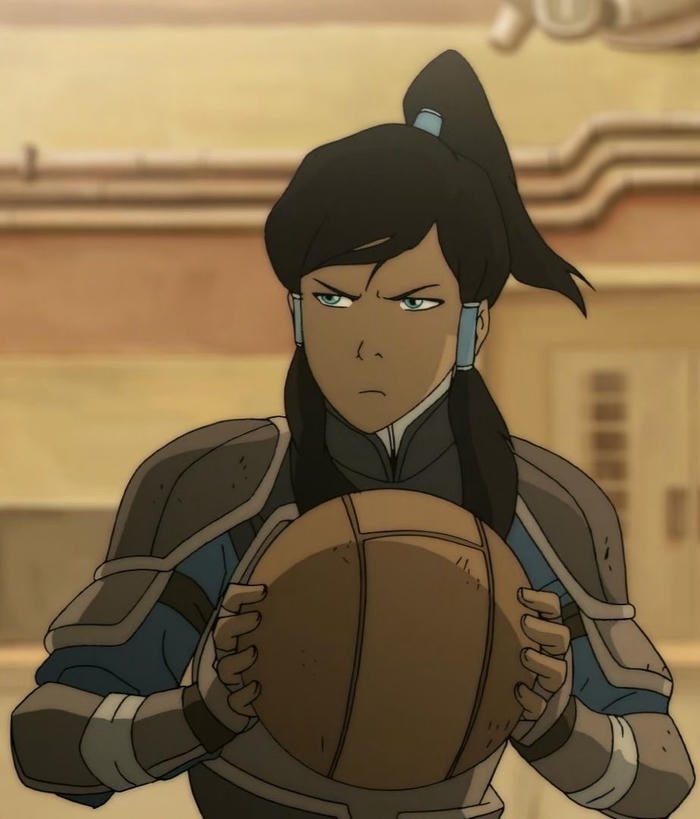 hình avatar Korra tóc chia hai bên dài