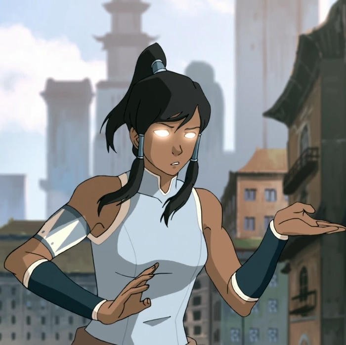 hình avatar Korra tư thế điều khiển nước