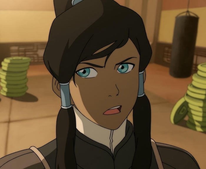 hình avatar Korra vai khoác áo dày ấm