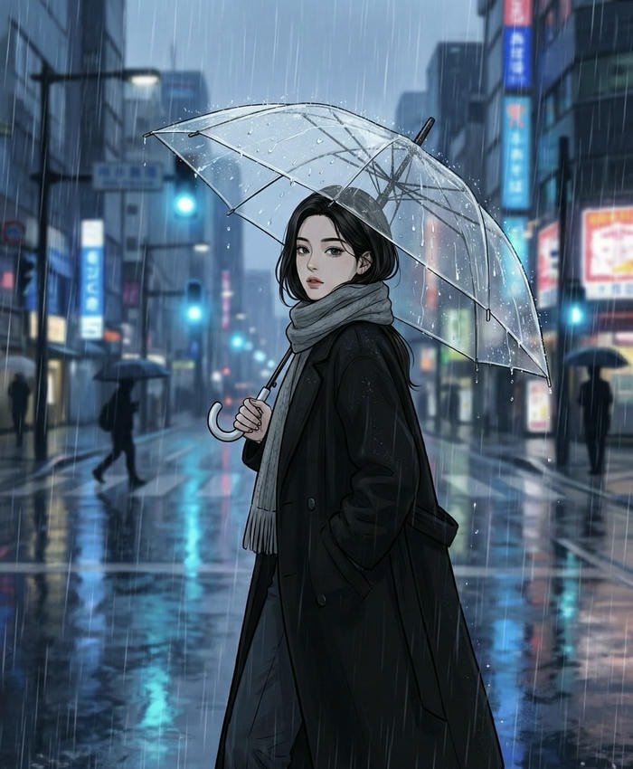 hình avatar anime cool áo khoác đen