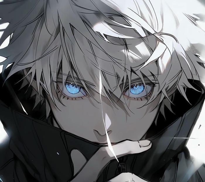 hình avatar anime cool mắt xanh lạnh