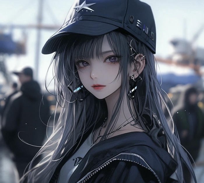 hình avatar anime cool tóc phủ trán