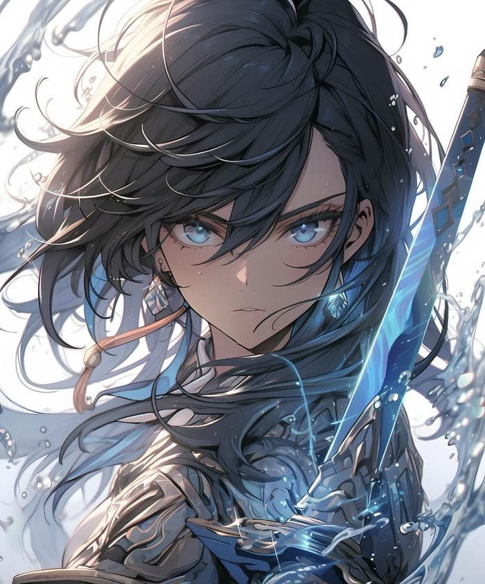 hình avatar anime cool tóc rối