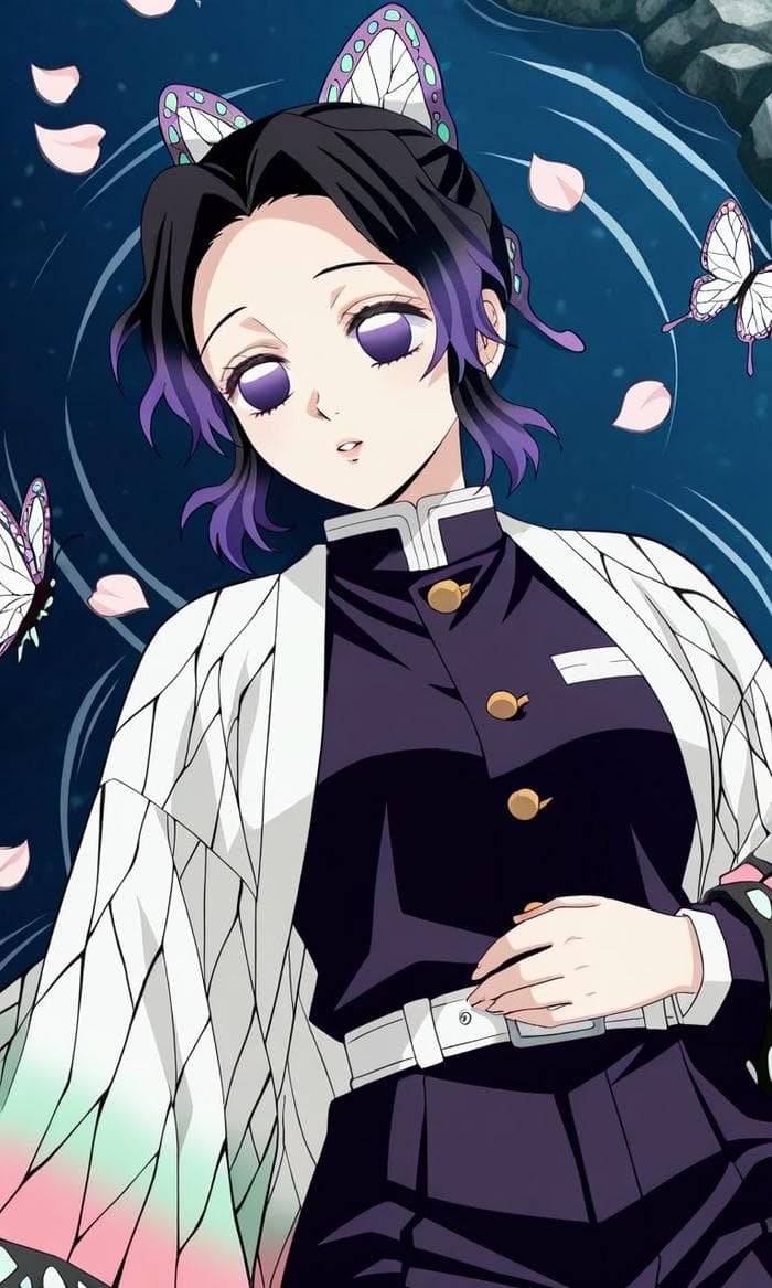 hình avatar shinobu gương mặt xinh xắn