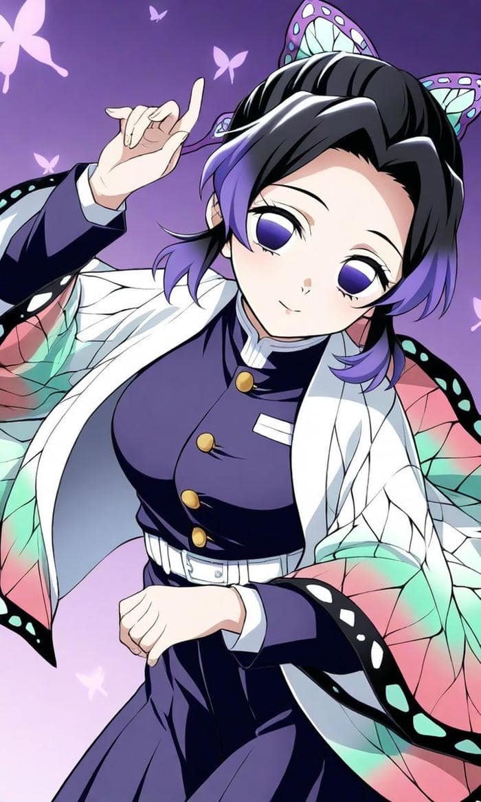 hình avatar shinobu phong thái nữ tính